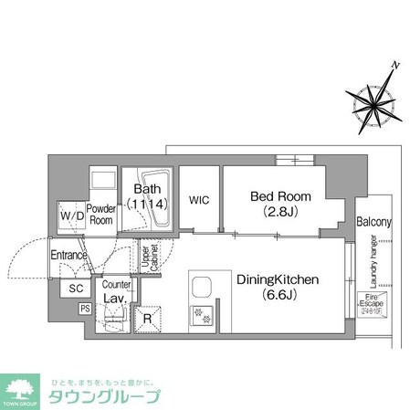 コンフォリア・リヴ新中野SOUTHの物件間取画像